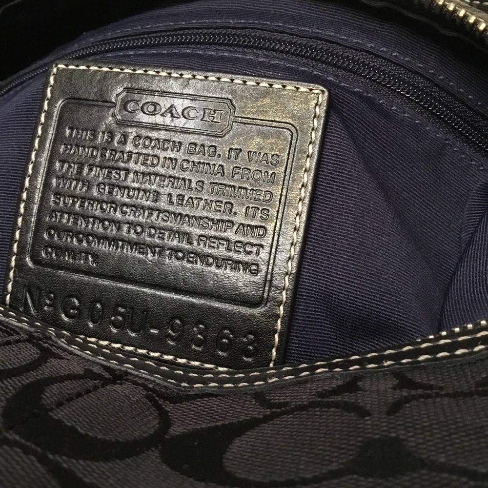🚫𝕊𝕆𝕃𝔻🚫Authentic Black Coach Hobo Bag - Picture 5 of 8